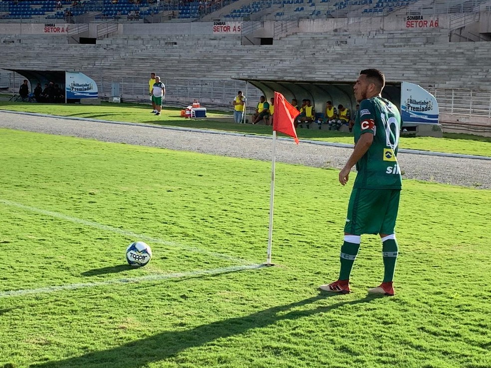 O Dinossauro, do meia André Beleza, ainda não engrenou no Campeonato Paraibano de 2019 — Foto: Silas Batista/GloboEsporte.com