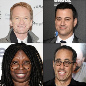 Neil Patrick Harris, Jimmy Kimmel, Whoopi Goldberg e Jerry Seinfeld podem substituir Letterman (Foto: Getty Images)