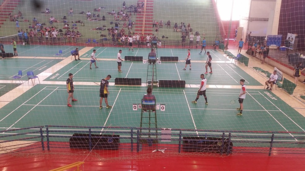Badminton de Prudente nos Abertos 2019 — Foto: Delegação de Presidente Prudente/Cedida
