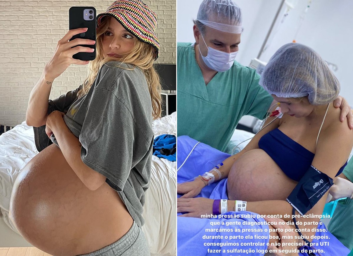 Isabellaa Scherer teve picos de pressão alta no parto de Mel e Bento (Foto: Reprodução / Instagram)