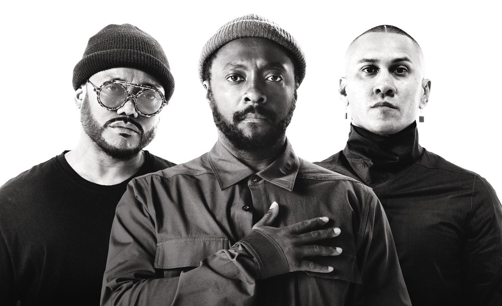 Apl.de.ap, Will.I.Am e Taboo formam o Black Eyed Peas — Foto: Divulgação