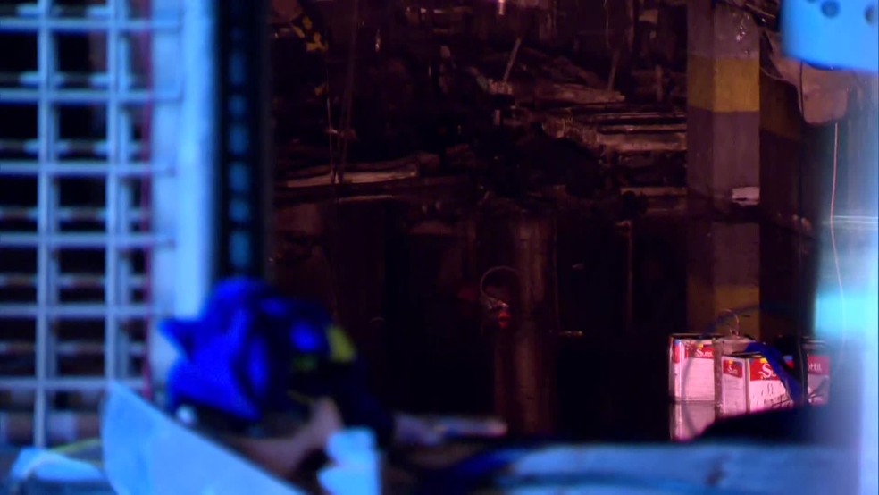 Subsolo do Hospital Badim, onde fica o gerador em que come&ccedil;ou o inc&ecirc;ndio &mdash; Foto: Reprodu&ccedil;&atilde;o/TV Globo