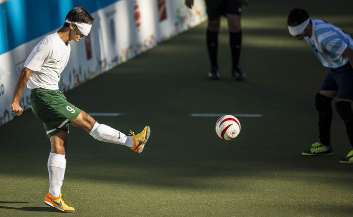 Tiago Silva Brasil Argentina futebol de 5 Parapan (Foto: Marcio Rodrigues/MPIX/CPB)