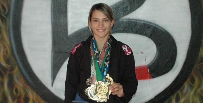 Jhanyne Galvão, campeã mundial de jiu-jitsu (Foto: Rammom Monte / GloboEsporte.com/pb)