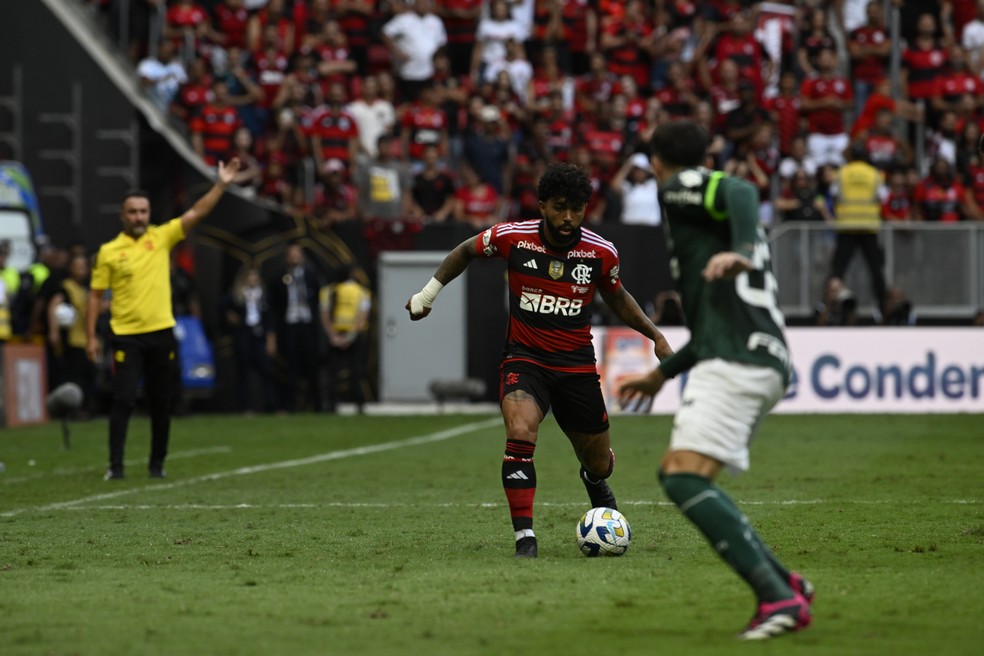 Gabigol, Palmeiras x Flamengo &mdash; Foto: Agif
