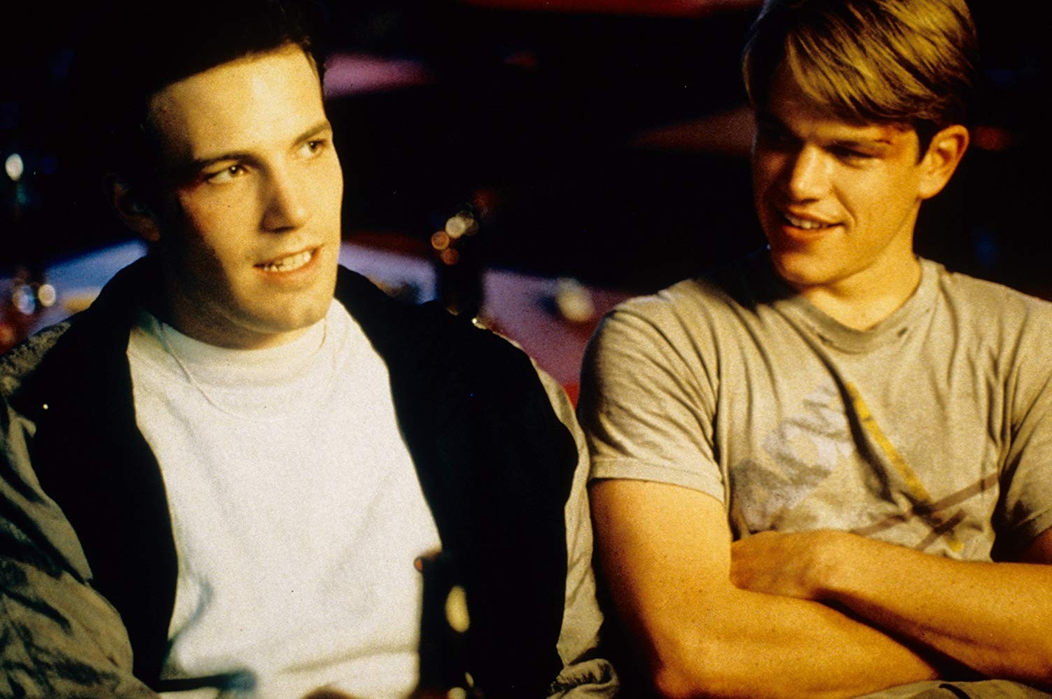 Ben Affleck e Matt Damon em cena de Gênio Indomável (1997) (Foto: Divulgação)