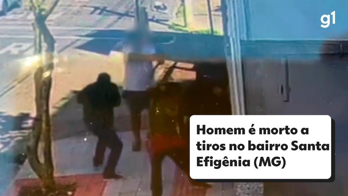 Câmeras de segurança flagram execução de homem no meio da rua em BH; VÍDEO
