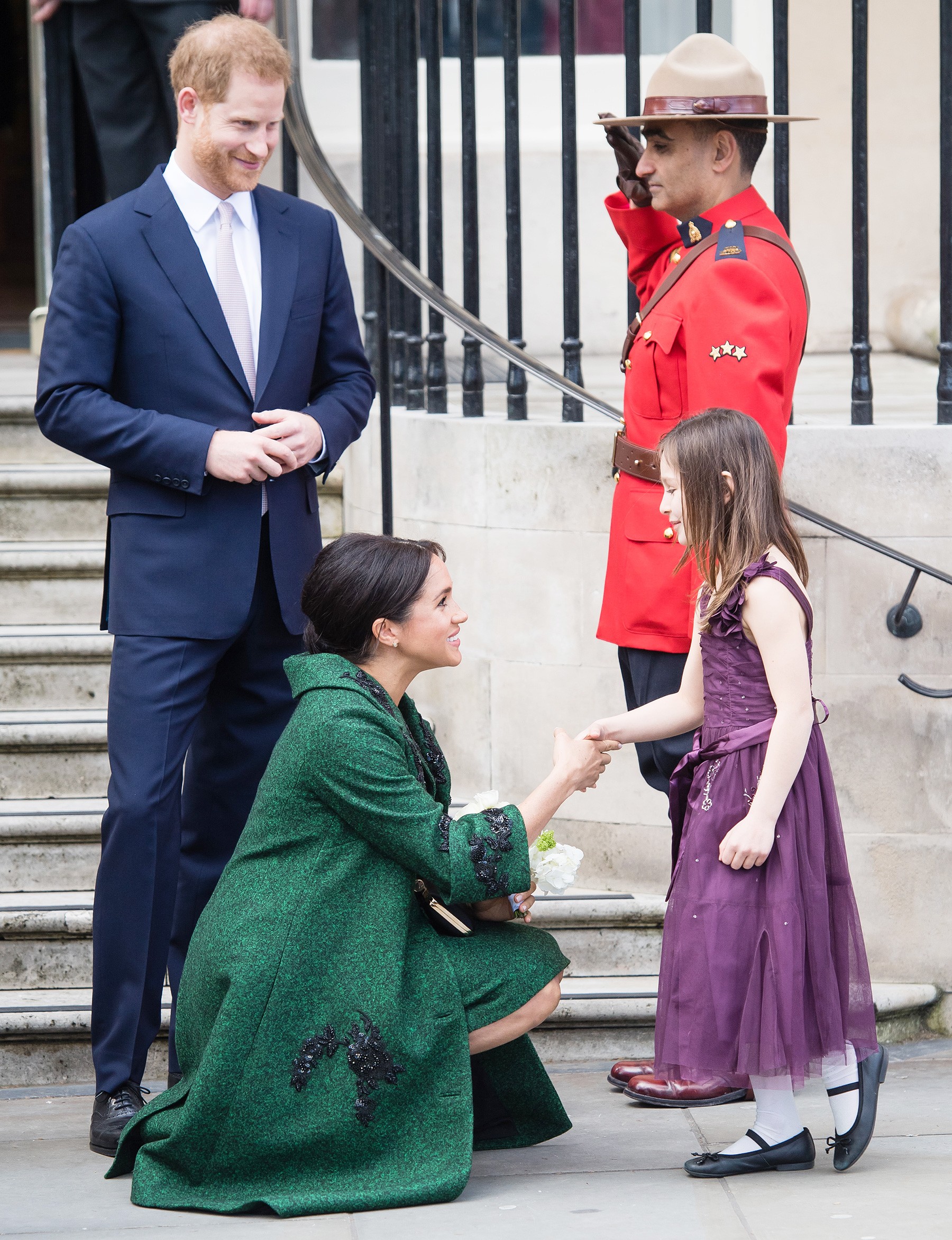 LONDON, ENGLAND - MARCH 11: Prince Harry, Duke of Sussex and Meghan, Duchess of Sussex attend a Commonwealth Day Youth Event at Canada House on March 11, 2019 in London, England. The event will showcased and celebrated the diverse community of young Canad (Foto: Samir Hussein/WireImage)