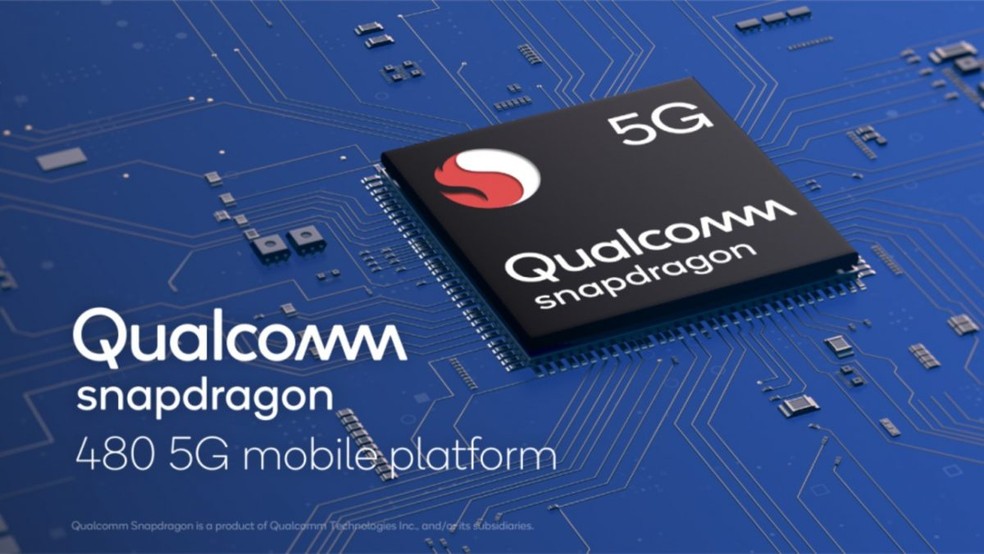 Qualcomm Snapdragon 480 deve oferecer suporte a câmera tripla, Bluetooth 5.1 e Wi-Fi 6 — Foto: Reprodução/Qualcomm