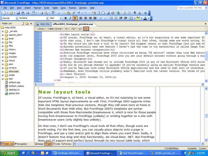 Microsoft Front Page (Foto: Reprodução/André Sugai)