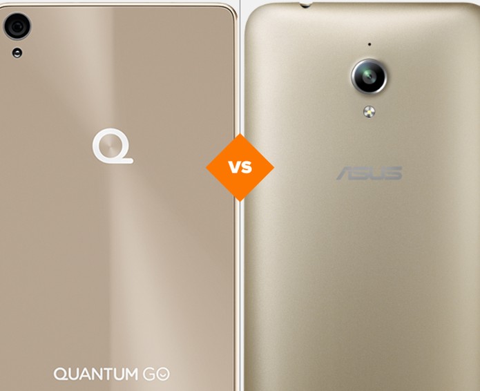 Confira o comparativo entre o Quantum Go e o Zenfone Go (Foto: Arte/TechTudo)