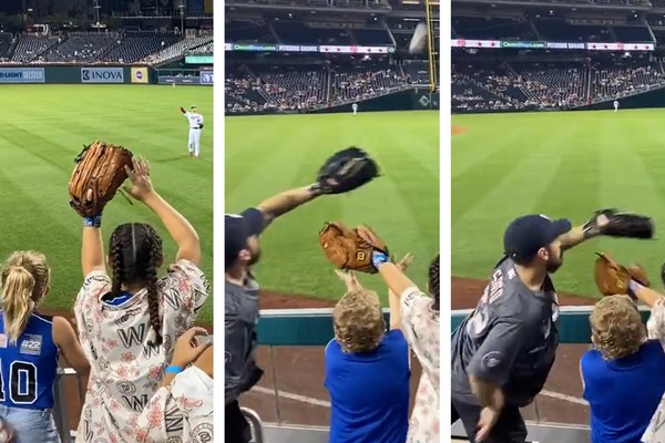 Vídeo flagra adulto ‘roubando’ bola de beisebol que era destinada a crianças e revolta web  (Foto: Reprodução/Twitter)