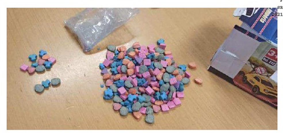Parte a droga encontrada dentro dos brinquedos, segundo a PF — Foto: Divulgação/PF