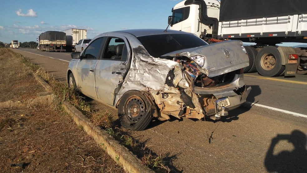 BR-153 concentrou a maioria dos acidentes — Foto: João Carlos/Defesa Civil de Talismã