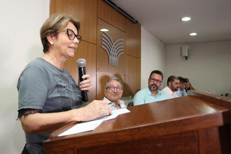 Ministra da Agricultura, Pecuária e Abastecimento diz que pretende levar incentivo para agronegócio do estado — Foto: Odair Leal/Secom