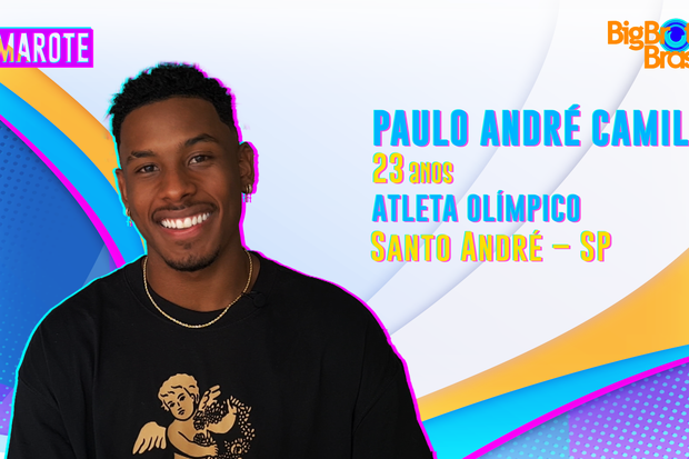 O atleta olímpico Paulo André Camilo está no Camarote do BBB22 (Foto: Divulgação/Globo)