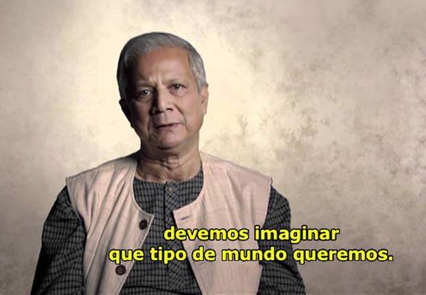 Muhammad Yunus, vencedor do prêmio Nobel da Paz com seu programa de microcrédito em Bangladesh, é um dos destaques do documentário Quem se Importa (Foto: Reprodução/YouTube)