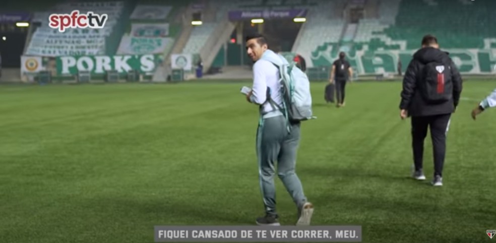 Abel Ferreira, do Palmeiras, elogia Luan, do São Paulo — Foto: Reprodução