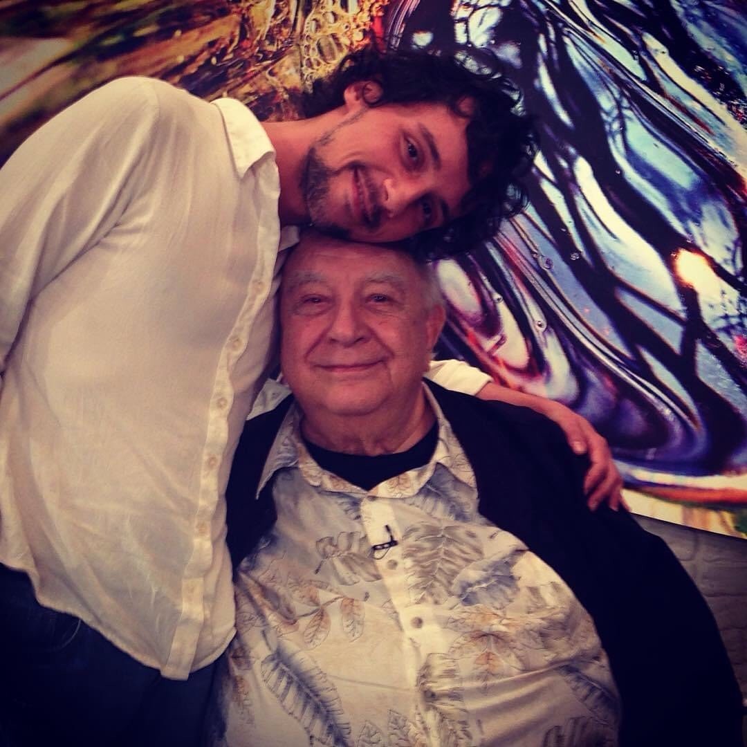 Fredy Állan reencontra Sergio Mamberti, o intérprete do Dr. Vitor (Foto: Reprodução/Instagram)