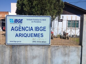 IBGE emitiu nota para alertar população de Ariquemes (Foto: Franciele do Vale/ G1)