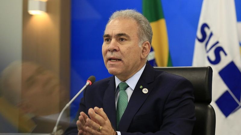 BBC - Ministro Marcelo Queiroga se mostrou contrário às políticas adotadas por São Paulo e Rio de Janeiro (Foto: MYKE SENA/MS)