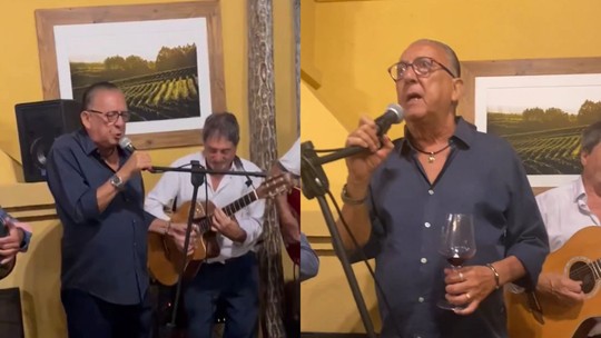 No Sul, Galvão Bueno solta a voz e canta ‘Emoções’, de Roberto Carlos; vídeo