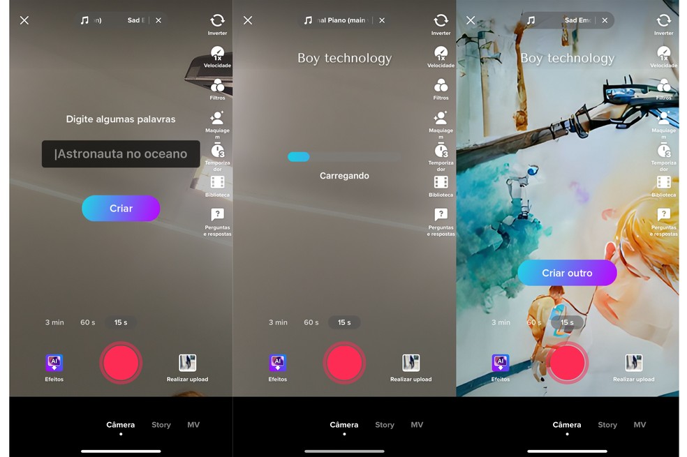 TikTok lança efeito AI greenscreen; saiba usar — Foto: Reprodução/Letícia Rosa