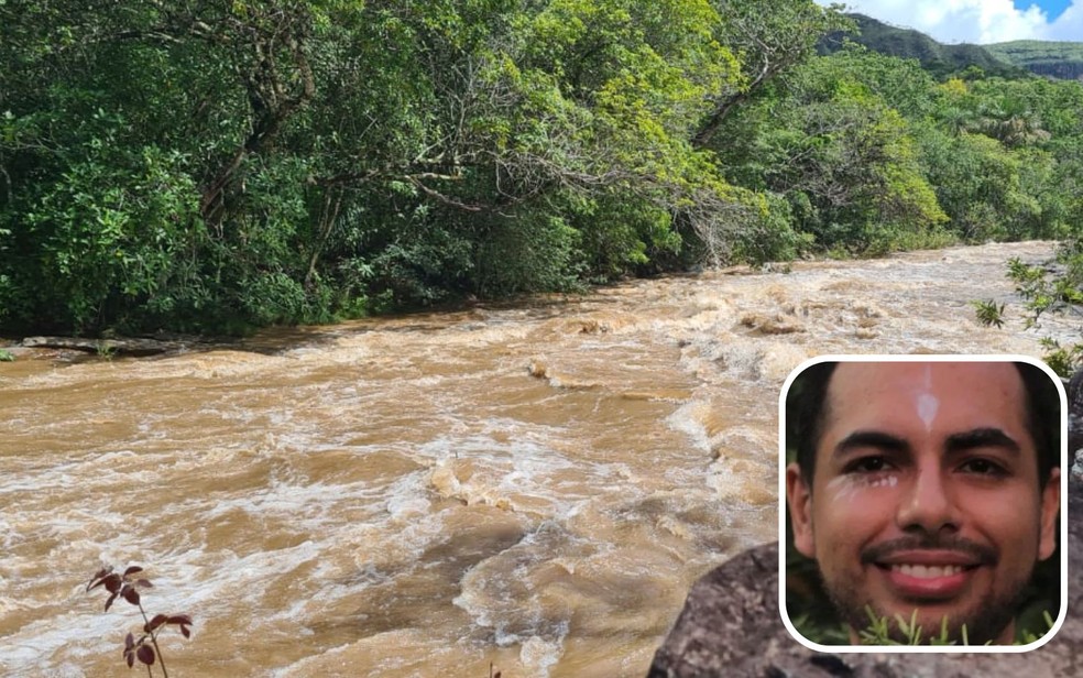 Raul Jimenez, morador de Miami, nos Estados Unidos, sumiu em uma cachoeira na Chapada dos Veadeiros, em Alto Paraíso,  Goiás — Foto: Divulgação/Corpo de Bombeiros Reprodução/Redes Sociais