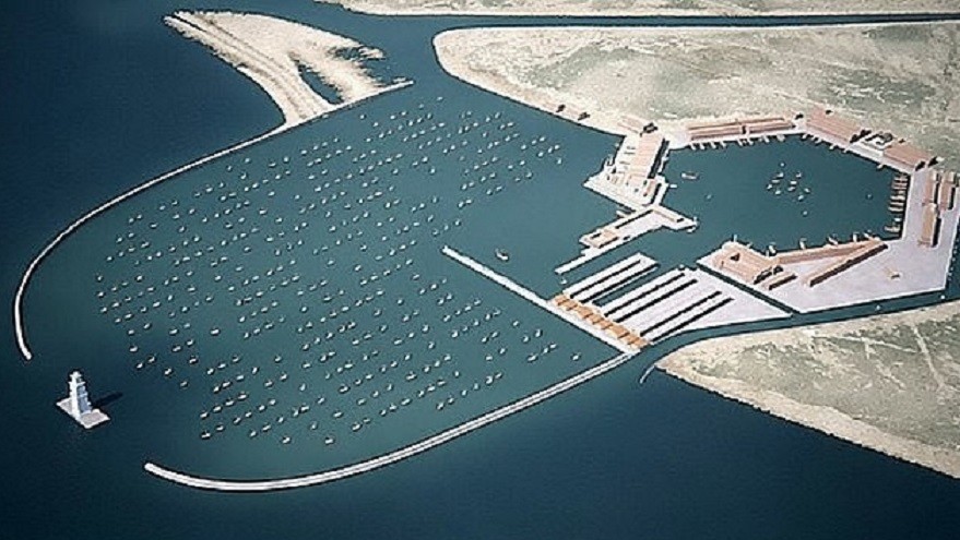 Reprodução virtual de antigo porto do Império Romano (Foto: Divulgação)