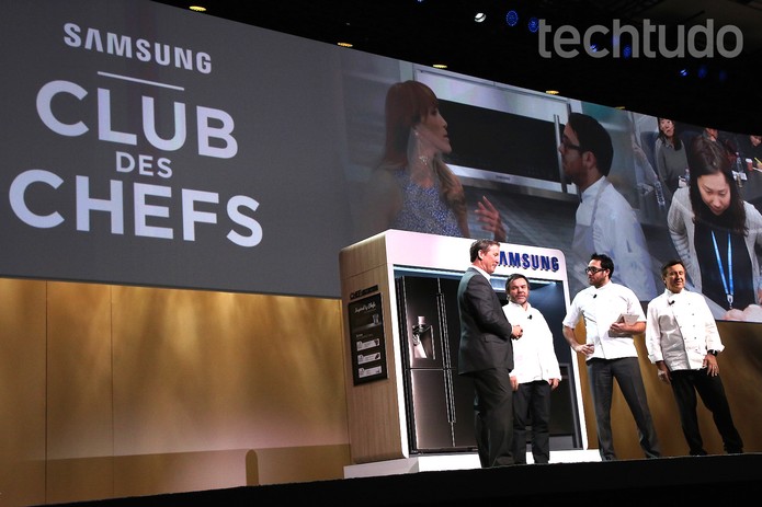 Samsung mostra suas soluções para a cozinha do futuro (Foto: Fabrício Vitorino / TechTudo)