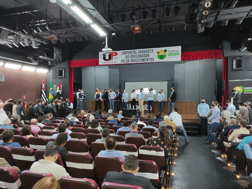 Doria participou de evento em Presidente Prudente nesta quinta-feira (24) — Foto: Murilo Zara/TV Fronteira