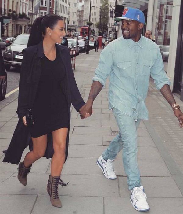 Kim Kardashian e Kanye West (Foto: Reprodução/Instagram)