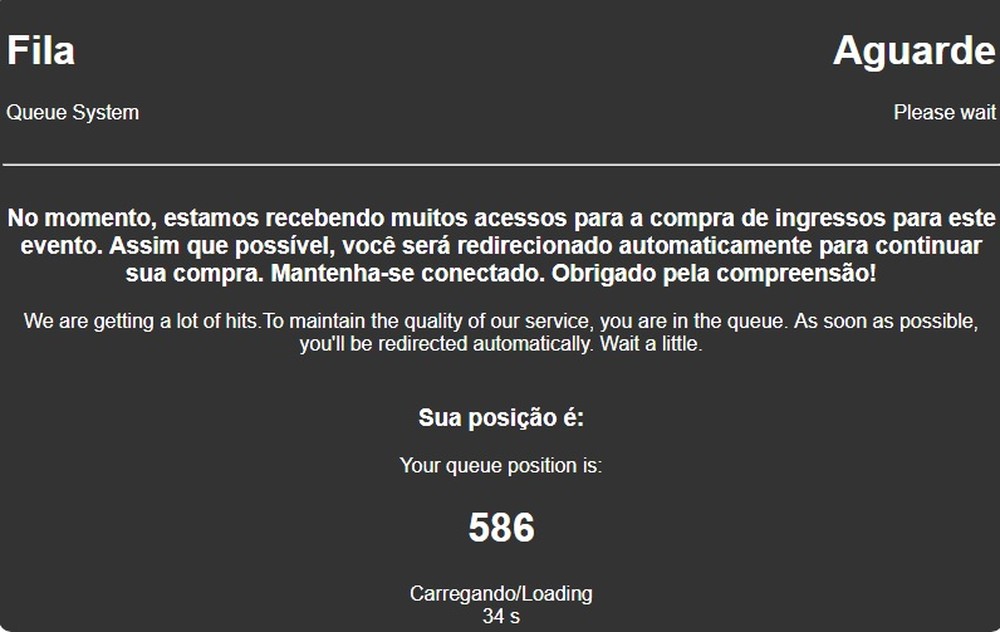 Fla tem instabilidade no sistema para compra de ingresso, mas resolve o problema