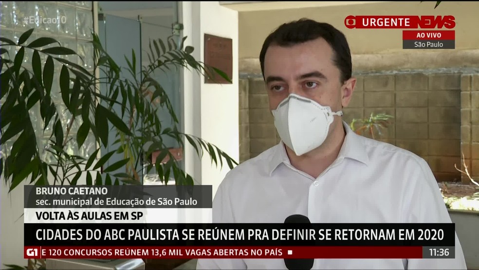Retorno das aulas presenciais em SP não tem data definida — Foto: Reprodução/GloboNews