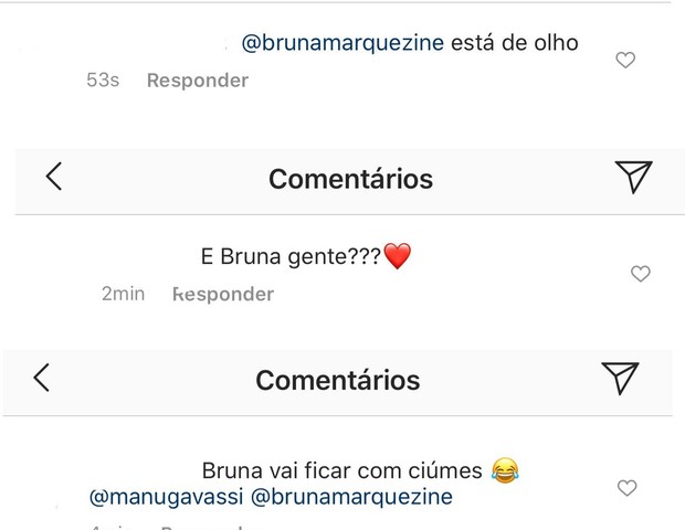 Fãs questionam Manu Gavassi sobre Bruna Marquezine? (Foto: Reprodução/Instagram)