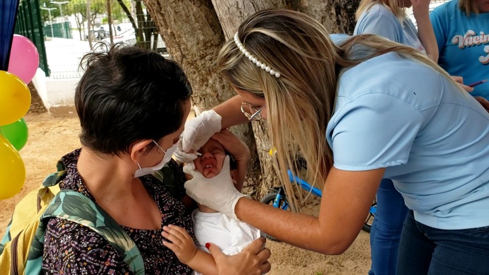 Meta neste ano é imunizar 95% das crianças a partir de 1 ano e menores de 5 anos — Foto: Gustavo Brendo/Inter TV Cabugi
