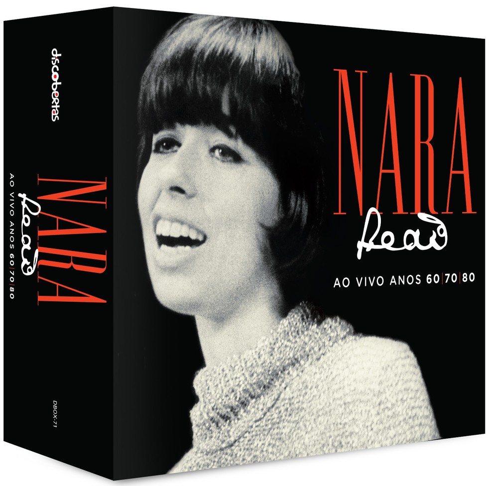 Capa da caixa 'Nara LeÃ£o - Ao vivo anos 60 / 70 / 80' (Foto: DivulgaÃ§Ã£o / Selo Discobertas)