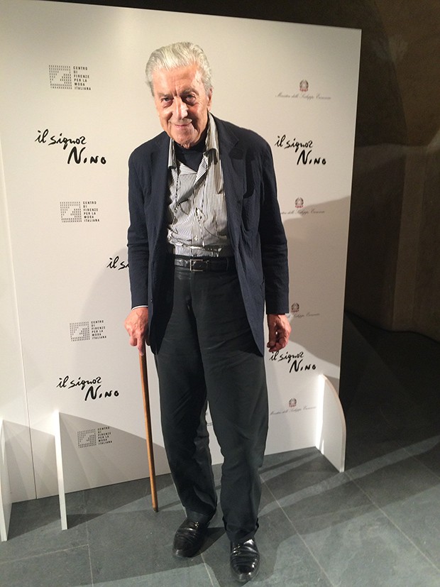 Nino Cerruti at the first-ever exhibition dedicated to him (Foto: Suzy Menkes /Instagram)