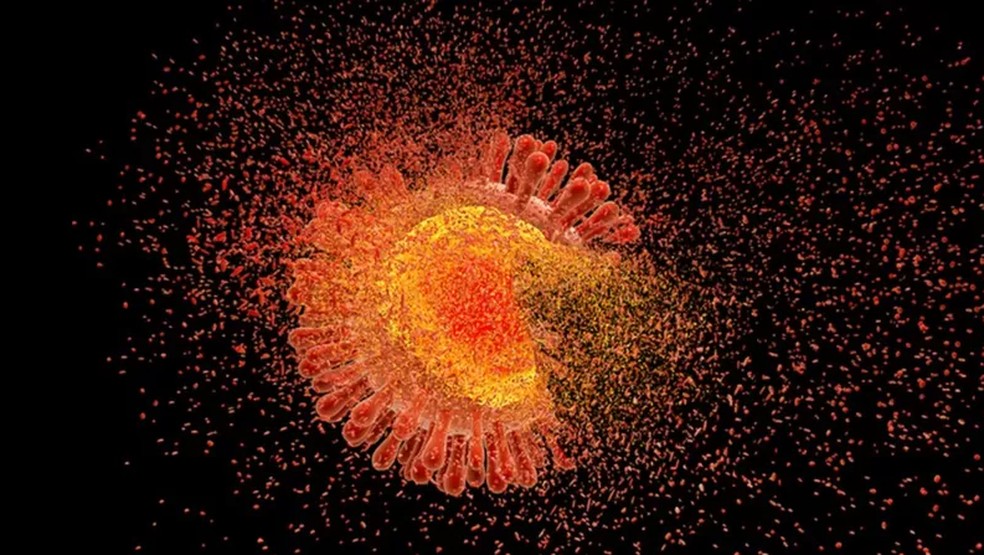 Vírus HIV — Foto: Getty Images/Via BBC