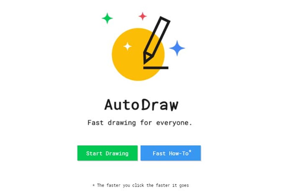 Auto Draw garante desenhos perfeitos mesmo a quem nÃ£o sabe desenhar (Foto: ReproduÃ§Ã£o/Taysa Coelho)