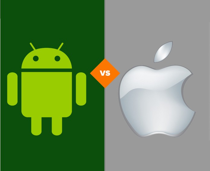 comparativo entre apple e android (Foto: reprodução/ TechTudo) comparativo entre apple e android (Foto: reprodução/ TechTudo)