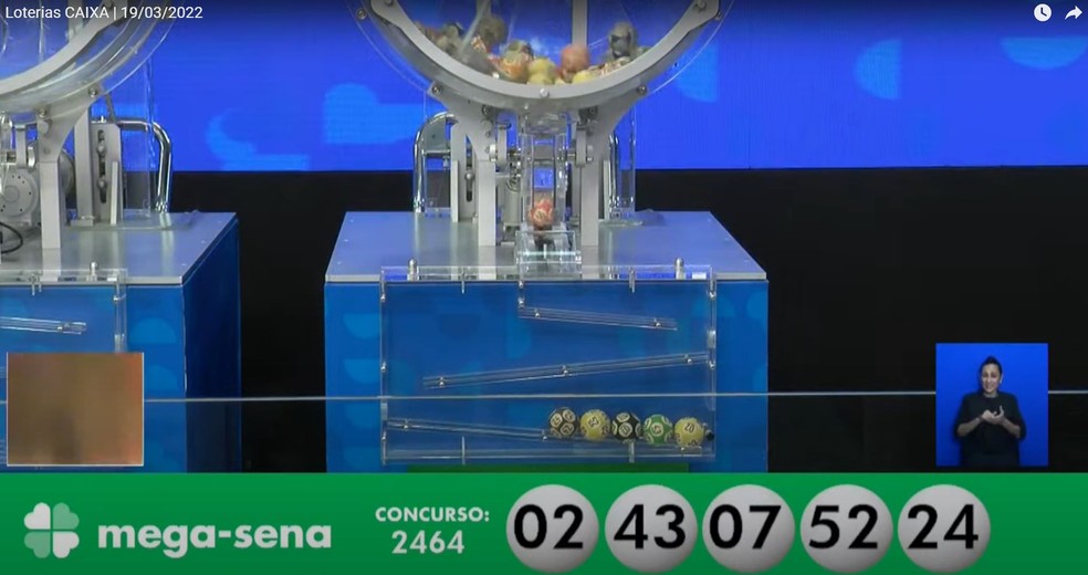 Resultado Mega-Sena 2464 — Foto: Reprodução