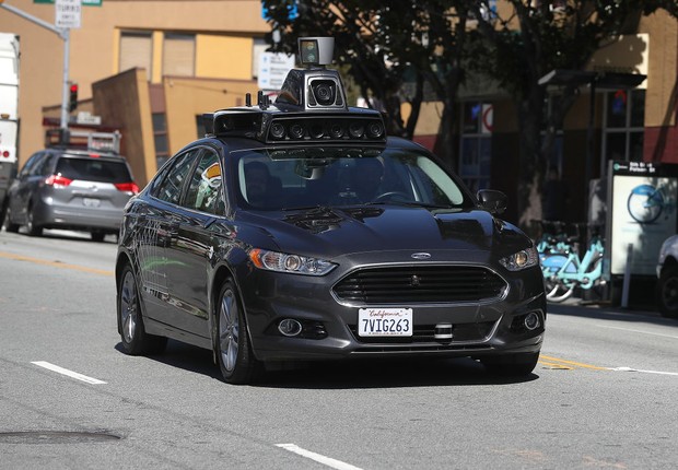 Carro autônomo do Uber na Califórnia (Foto: Justin Sullivan/Getty Images)