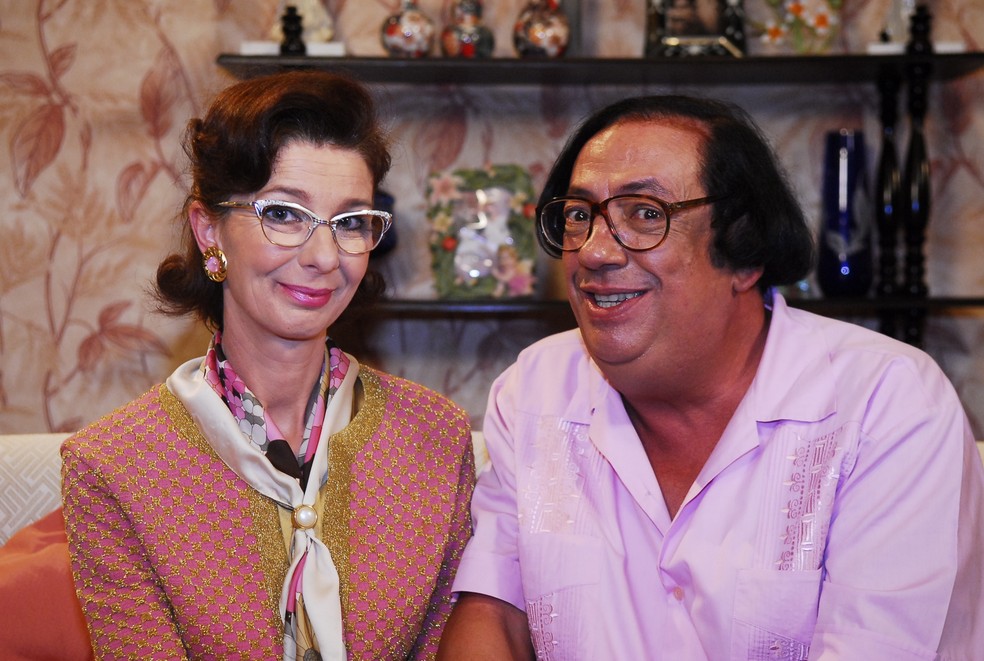 Beiçola (Marcos Oliveira) e Abigail (Marcia Manfredini) em A Grande Família — Foto:  TV Globo / Renato Rocha Miranda 