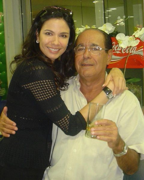Luciana Gimenez e o pai (Foto: Instagram)