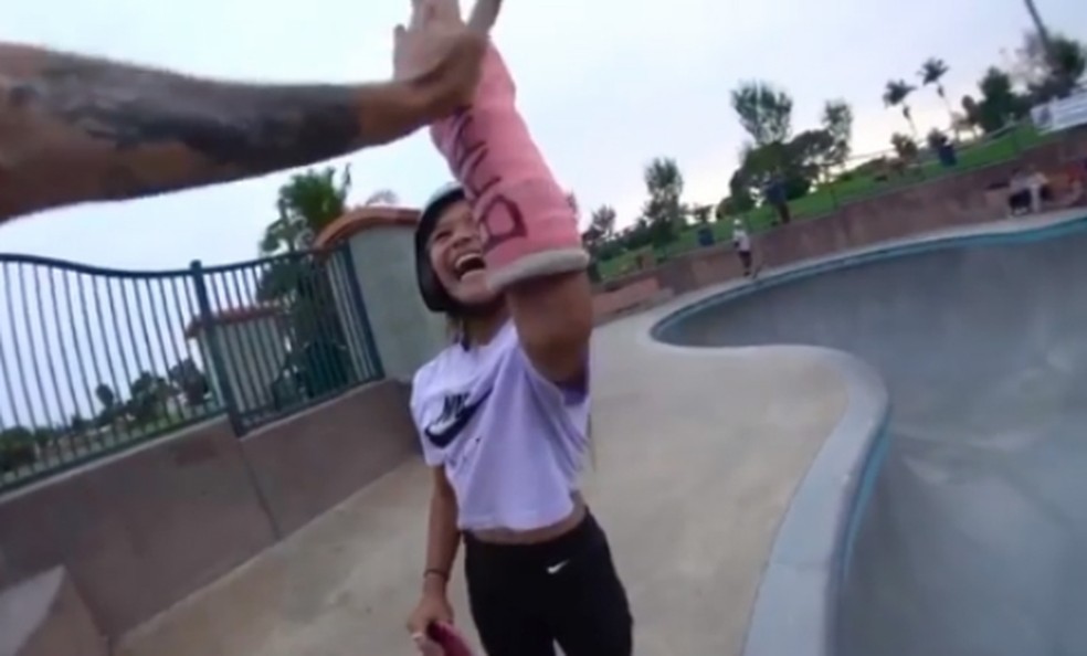 Com recuperação incrível após grave acidente, Sky Brown, de 11 anos