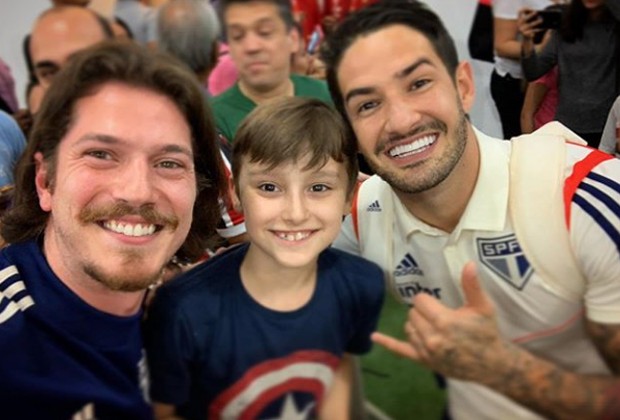 Caio Paduan, Gabriel e Alexandre Pato (Foto: Reprodução/Instagram)