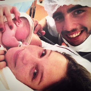 Luana Piovani relembrou o nascimento de Dom com esta foto no Instagram.