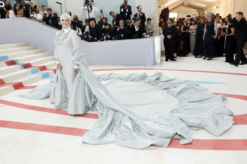 Glenn Close no MET Gala 2023 — Foto: Getty Images