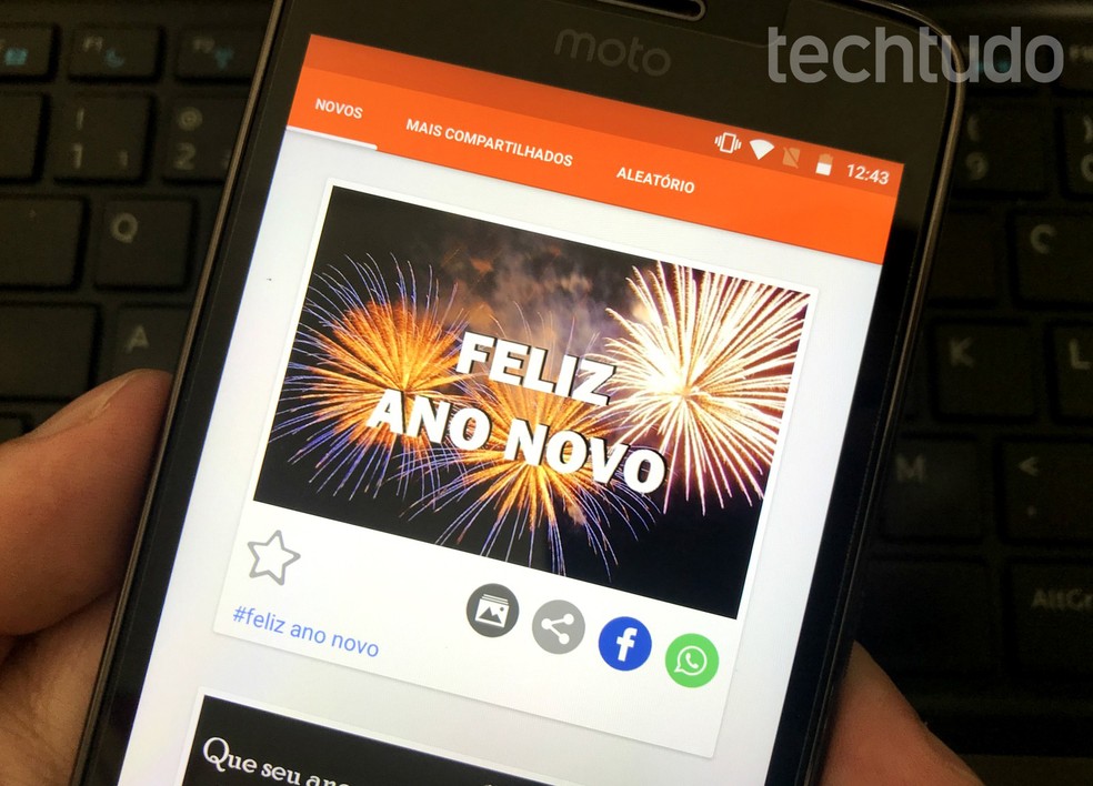 Mensagem e cartão de 'Feliz Ano Novo 2019' para WhatsApp | Redes sociais |  TechTudo